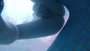 Amateur Pale Skin Redhead Guy with Hot Smooth Bum Caught Soft Playing (handjob, Footjob, Quick Blowjob, Ass Playing) Underwater