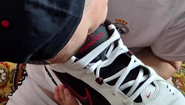 Licks Cum From Nike's Sneakers