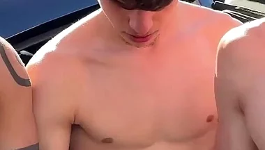 3 Uncut Twinks Suck Outdoor Hiking Almost Caught
