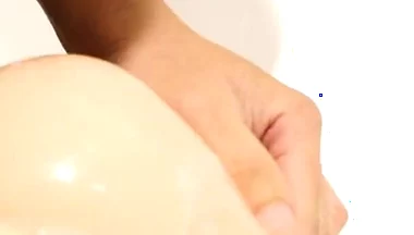 Fuck Sex Toy in Hotel Bathtub