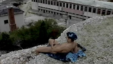 Young Muscular Soldier Strokes His Monster Cock Solo and Blasts a Massive Load