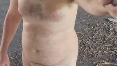 Walking Naked Boy