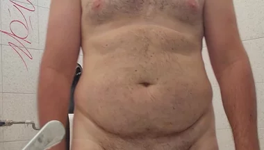 Completely Naked in a Station Bathroom