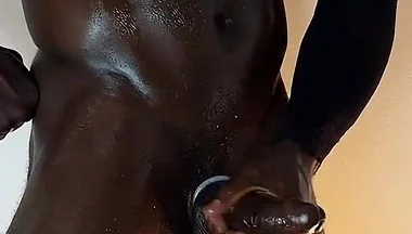 Massive Cum Load Flows Down From My Massive Black Dick