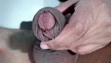Big Black Wet Foreskin