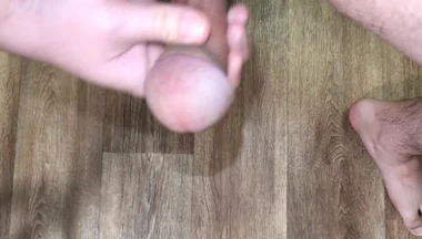Kneeling Close-up Solo Masturbation at Home