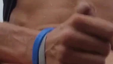 Jerk, Piss and Cum in the Parking Lot