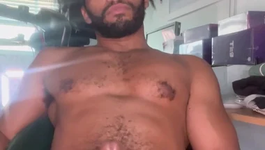 Office Stroke: Man in Suit Masturbation